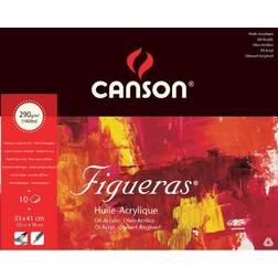 Canson Figueras Oil & Acrylic Paper 13x16" 290gm 10 sheets