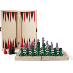 Byon Chess/ Backgammon Beth Spil 29x29 Cm Spejle Træ Mix 5225903114