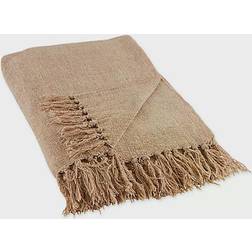 Design Imports Chenille Blankets Brown (152.4x127cm)
