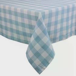 DII Buffalo Tablecloth White, Blue (132.08x132.08cm)