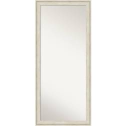 Amanti Art 29" x 65" Regal Framed Full Length Leaner Birch Cream Floor Mirror 29x65"