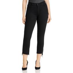 Mother The Insider High Rise Crop Step Fray Bootcut Jeans - Not Guilty