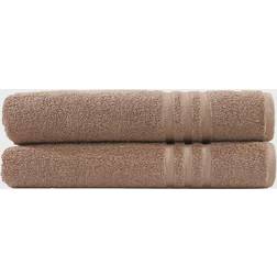 Linum Home Textiles Denzi 2-pack Bath Towel Brown (137.16x68.58cm)