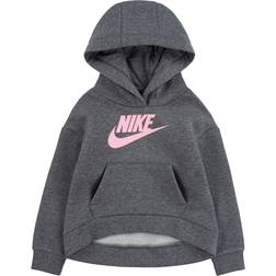 NIKE Little Kid's Sportswear Club Fleece Pullover Hoodie - Carbon Heather