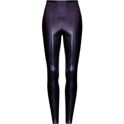 Commando Faux Leather Animal Legging - Navy Snake