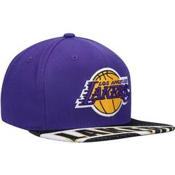 Mitchell & Ness Los Angeles Lakers Slash Century Snapback Hat Men - Purple/Black