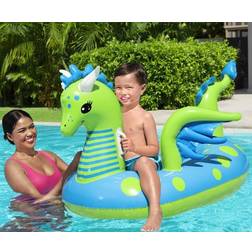 Bestway Pool Luftmadrasser Dragon 134x142 cm Green Blue