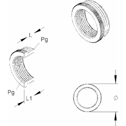 Lemvigh-Müller Reduktionsmuffe Messing Pg13,5xpg9