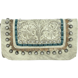 American West Blue Ridge Ladies Tri-Fold Wallet - Sand