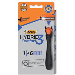 Bic Comfort 3 Hybrid Razors + 6 Cartridges