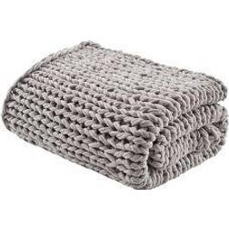 Madison Park Chunky Blankets Grey (152.4x127cm)