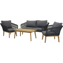 Venture Design Chania Loungeset, 1 Bord inkl. 2 Stolar & 1 Soffor