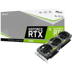 PNY GeForce RTX 3080 Uprising Triple Fan LHR HDMI 3xDP 12GB GDDR6X