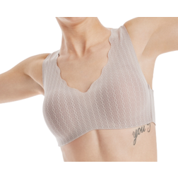 Hanes Ultimate Ultra Light Comfort With Support Strap Wirefree Bra - Evening Blush/Earthen Tan