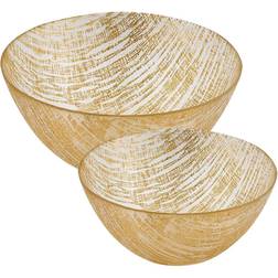 Badash Crystal Gold Lines Bowl 2