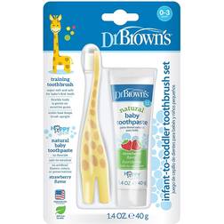 Dr. Brown's Infant-To-Toddler Toothbrush Set Giraffe