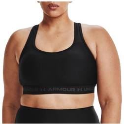 Under Armour Mid Crossback Sports Bra Women - Black/Jet Gray