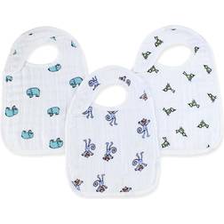 Aden + Anais Boutique Cotton Muslin Snap Bib Jungle Jam 3-pack