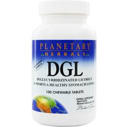 Planetary Herbals DGL 100 Chewable Tablets