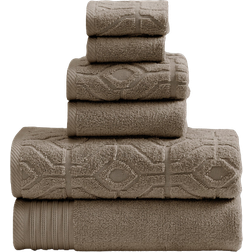 Modern Threads Diamond Gate Bath Towel Brown (137.2x68.6cm)