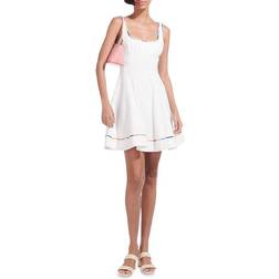 Staud Wells Mini Dress - White