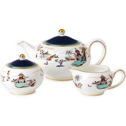 Wedgwood Wonderlust Blue Pagoda Teapot 3pcs