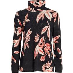 Nic And Zoe Blooming Tundra Sweater - Black Multi