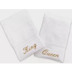 Linum Home Textiles ''King'' & ''Queen'' Guest Towel White (76.2x40.64cm)