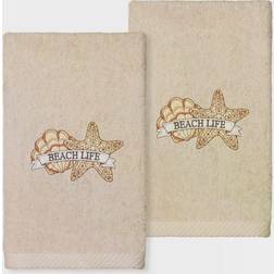 Linum Home Textiles Beach Life Guest Towel Beige (76.2x40.64cm)
