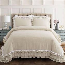 Lush Decor Ella Bedspread Beige (264.16x233.68cm)