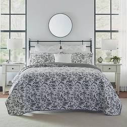 Laura Ashley Amberley Täcke Svart, Vit (223.52x172.72cm)