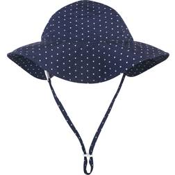 Hudson Baby Sun Protection Hat - Navy Blue Dot (10357463)