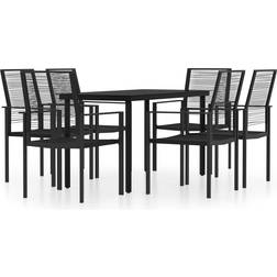 vidaXL 3099200 Patio Dining Set, 1 Table incl. 6 Chairs