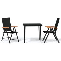 vidaXL 3099119 Essgruppe, 1 Tisch einschl. 2 Stühle
