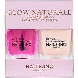 Nails Inc Glow Naturale Glowing Nail Polish Duo 14ml 2-pack 2 pcs