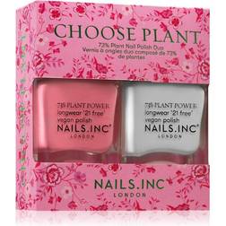 Nails Inc Choose Plant Power Nail Polish Duo 14ml 2-pack 2-pack