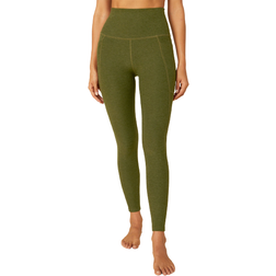 Beyond Yoga Spacedye Out Of Pocket High Waisted Midi Legging Women - Deep Olive Heather