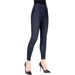 MeMoi High-Waisted Skinny Jean Leggings - Blue