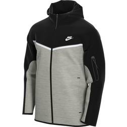 NIKE Sportswear Tech Fleece Full-Zip Hoodie Men - Black/Dark Grey Heather/White