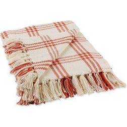 Design Imports Modern Farmhouse Blankets Red (152.4x127)