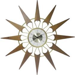 Infinity Instruments 31" Nova Walnut Gold Wall Clock 77.5cm