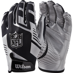 Wilson NFL Stretch Fit Receivers Glove - Black/Silver