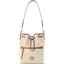 Dooney & Bourke Pebble Grain Drawstring Bag - Bone