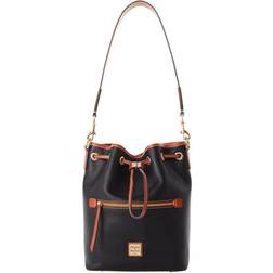 Dooney & Bourke Pebble Grain Drawstring Bag - Black