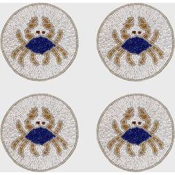 Joanna Buchanan Crab Coasters Set of 4 Sous-verre 10.16cm 4pcs