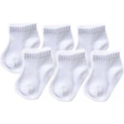 Luvable Friends No-Show Socks 6-Pack - White (26060)