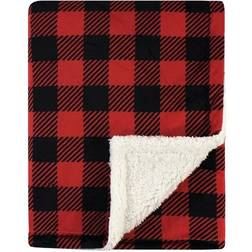 Hudson Mink Blanket with Sherpa Backing Buffalo Plaid