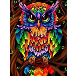 5D Owl Diamond Painting Square Beads 50x70cm