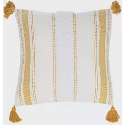 Safavieh Polli Complete Decoration Pillows Yellow, Beige (50.8x50.8)