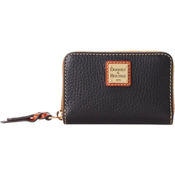 Dooney & Bourke Pebble Grain Large Zip Around Credit Card Case - Black